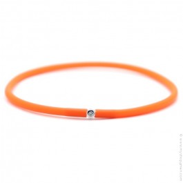 My first diamond orange bracelet