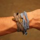 Bracelet vintage bleu