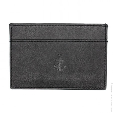 Mateo New York black leather card holder