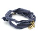 Bracelet vintage bleu marine