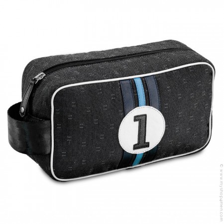 Trousse de toilette Bobby noire et bleue n°1