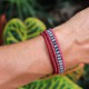 Tibetan burgundy bracelet