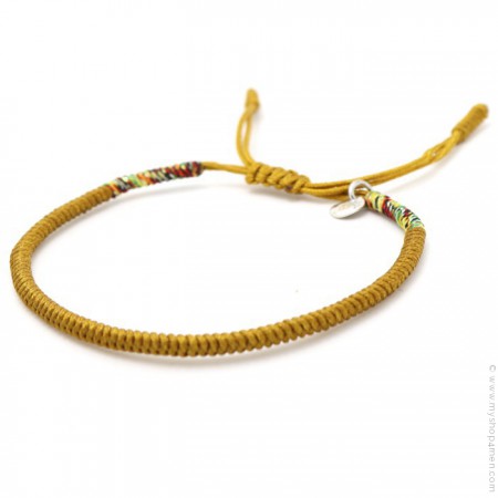 Bracelet Tibetain safran