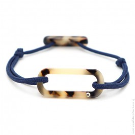 Bracelet oval havane cordon bleu