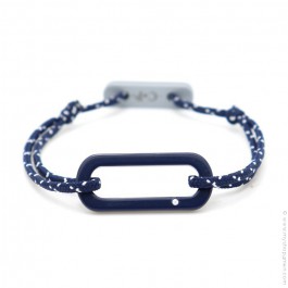 Navy blue Oval bracelet