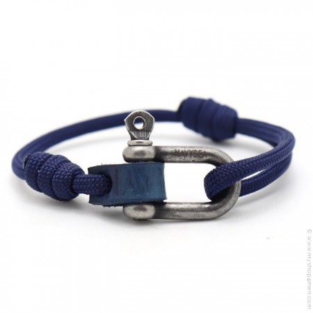 Fisherman navy bracelet
