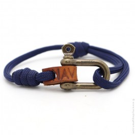 Fisherman navy bracelet