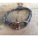 Bracelet Fisherman camouflage laiton vieilli