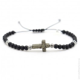 Les Belles Persones Salvi black matt onyx bracelet