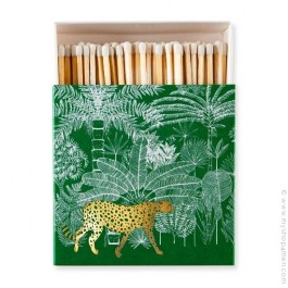 Green Cheetah luxury matchbox