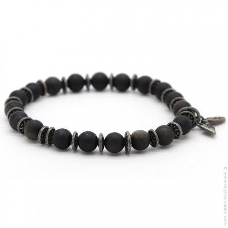 Obsidian matt Sonora bracelet