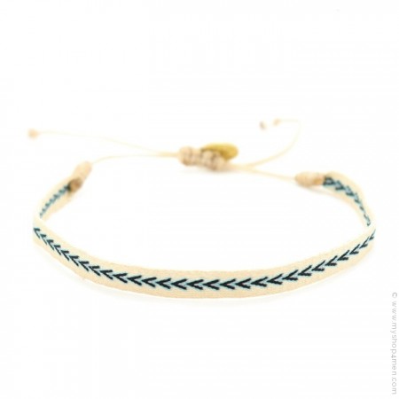 Bracelet Argentinas turquoise beige marine